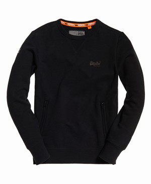 Superdry Orange Label Urban Crew Férfi Pulóver Fekete | YSDQB8931